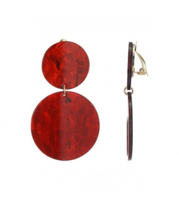 boucles-d-oreilles-clip 22077-zdislava-boucle-d-oreille-clip-acier-rouge