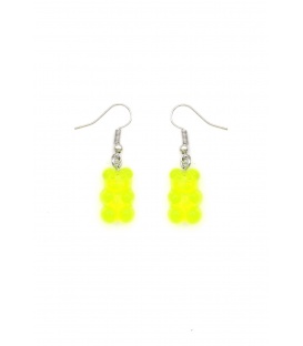 Oorbellen in neon groen beren