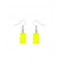 Oorbellen in neon groen beren