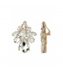 Oorclips met heldere strass stenen 