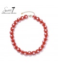 Halsketting kort rood design en luxe details
