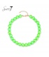 Halsketting in opvallend groen design