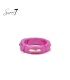 Armband roze schakels en goudkleurige details