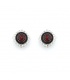 Oorclips in vierkant design met rode accenten