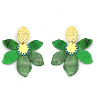 boucles-d-oreilles-clip 23967-yonit-boucle-d-oreille-clip-acier-verte