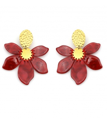 boucles-d-oreilles-clip 23966-yonit-boucle-d-oreille-clip-acier-rouge