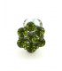 Groene strass steentjes (Swarovski) oorclips
