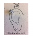 ZOË Earcuffs van sterling zilver (925)