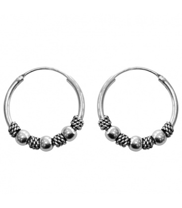 Zilveren (925) creolen van ZOE (16 mm)